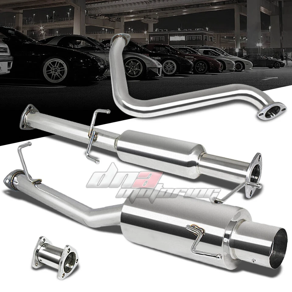 SISTEMA CATBACK ESCAPE ACERO INOXIDABLE PUNTA SILENCIADOR 4" PARA 97-01 PRELUDE BB H22 Foto 1 de 1