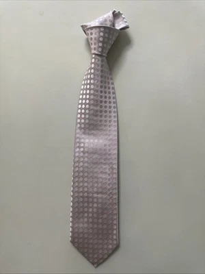 NEW Burberry Pink Circles Mans 100% Silk Tie Authentic Italy 3.5" 0350501 - Image 1 of 4