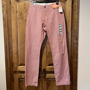 Dockers Mens Slim Tapered Khaki Pant Montara Bank Red Size 28x30 - Picture 1 of 10