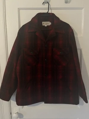BEMIDJI WOOLEN MILLS "VOYAGEURS JAC COAT" • ROJO/NEGRO • HOMBRE GRANDE • MACKINAW Foto 1 de 4