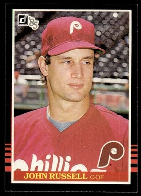 1985 Donruss John Russell Rookie Philadelphia Phillies #648 - Image 1 of 2
