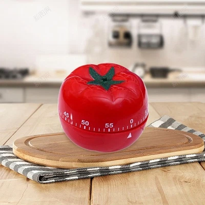 Mechanical Kitchen Cooking Timer Timing Reminder Tomato Shaped Portable - Image 1 of 4
