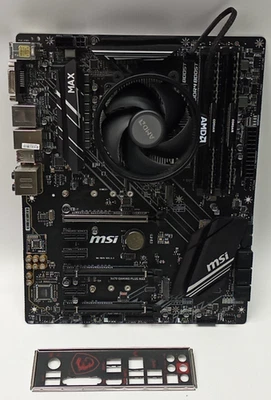 MSI X470 Gaming Plus Max (MS-7B79) Ver.3.1 AMD Ryzen 5 3600 16GB RAM +I/O WC122! - Imagem 1 de 4