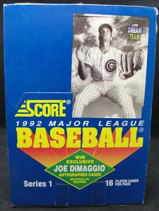 Caja 1 Score Baseball Series 1992 - Posible Dimaggio automático - Sellado de fábrica - Imagen 1 de 5