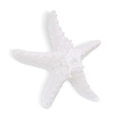 Decoración colgante de pared estrella de mar de resina blanca decoración estilo playa mediterráneo Foto 1 de 4