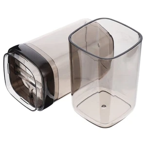 Travel Toothpaste and Toothbrush Holder Storage Box Portable Gargle Cup (Grey) - Picture 1 of 12