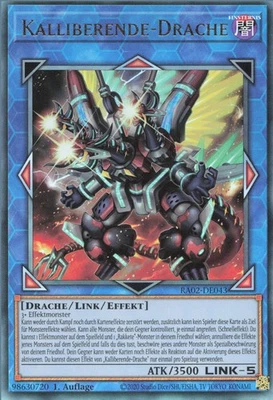 YuGiOh Kalliberende-Drache (V.7) RA02-DE043 Ultimate Rare Deutsch Neu 1st - Bild 1 von 2