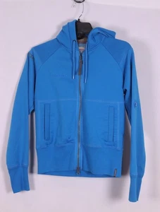 Sudadera con capucha de algodón con cremallera completa MAMMUT para mujer XS - azul claro - escalada al aire libre - Imagen 1 de 6