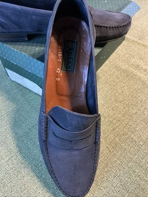 Vintage Gucci Mocassino Tubolare Suede Loafers  Sz 42 EU/ US 9 Made in Italy Box - Image 1 of 4