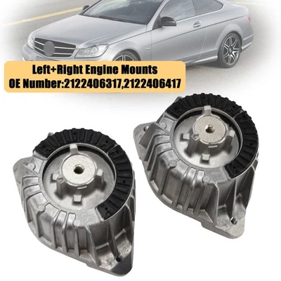 2x Left + Right Engine Mounts for Mercedes-Benz E-Class W212 E 200 220 250 Foto 1 de 4