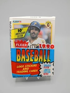 1990 Fleer Baseball Sealed Cello Pack w/ Barry Bonds On Top - Picture 1 of 2