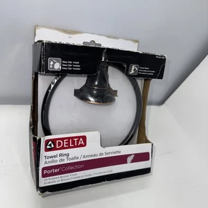 Delta Porter Collection Towel Ring in Oil Rubbed Bronze 78446-OB1 - Picture 1 of 5