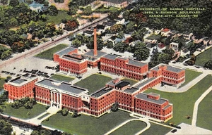 # K2570   KANSAS CITY,  KS.    POSTCARD,    UNV. of KANSAS    HOSPITAL - Picture 1 of 2