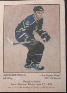 2002 - 2003 ITG Parkhurst Alexander Frolov Retro Mini Kings Hockey Card - Bild 1 von 2