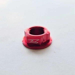 Zeta Vorderachsmutter - M16 x 1,5 - CR125/250 02-07 CRF250/450 CRF250/450X - rot - Bild 1 von 5