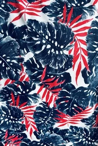 Stretch Strick Zwei Wege Stoff schön rot weiß blau 36”x54” - Bild 1 von 4
