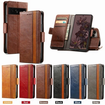 Leather Magnetic Wallet Phone Case For Google Pixel 9 9a 8 7 6a 7a 8a 10 Pro XL - Image 1 of 4