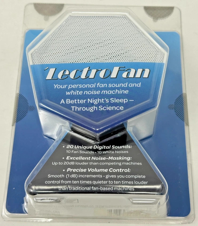 LECTROFAN White Noise Machine Fan Sound Generator  (WHITE) - USED - Image 1 of 3