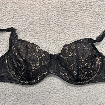 Playtex Bra 38D Full Coverage 4514 Love My Curves Thin Foam with Lace Underwire - Image 1 of 4