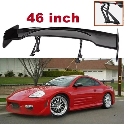 For Mitsubishi Eclipse Black 46" GT-Style Rear Trunk Spoiler Racing Wing - Изображение 1 из 4