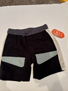 NWOT Boys Size M (8) Wonder Nation Explorer Black Shorts (Swim) Front Pockets - Picture 1 of 3