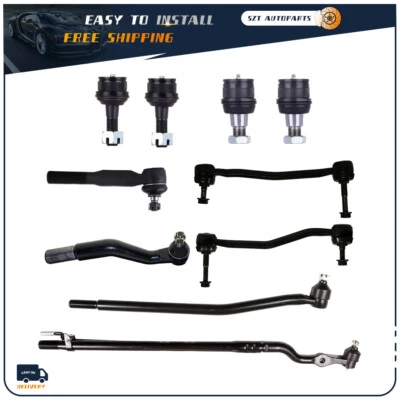For 2000-2004 Ford F-250 F-350 Super Duty Front Ball Joint Sway Bar Tie Rods 10X - Image 1 of 4