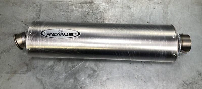 NEW! REMUS Genesis Stainless Muffler 60mm Inlet Fits BMW Suzuki Yamaha Honda Etc - Image 1 of 4