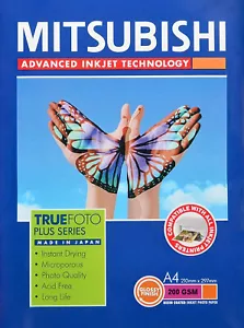 Fotopapier MITSUBISHI 200g Advanced Inkjet Glanz A4 A5 A6 9x13 10x15 13x18cm - Bild 1 von 1
