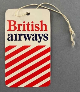 BRITISH AIRWAYS UNACCOMPANIED MINOR AIRLINE BAGGAGE BAG TAG LUGGAGE LABEL NEGUS - Picture 1 of 2