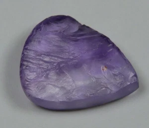 24 CT UNTREATED 100% NATURAL AMETHYST ROUGH DRUZY PEAR CABOCHON GEMSTONE A129 - Picture 1 of 5