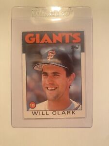 1986 Topps Tiffany Will Clark #24T - San Francisco Giants