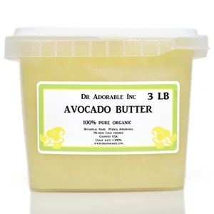 PURE AVOCADO BUTTER FRESH ORGANIC COLD PRESSED 2 OZ-8 OZ 1 LB-UP TO 12LB - Picture 1 of 25