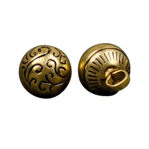 20Pcs Solid Brass Shank Buttons Retro Button Repair Clothing DIY Sewing Crafts - Picture 1 of 47