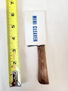 Mini mango de madera vintage de acero inoxidable para carne de queso de 6" - Imagen 1 de 3
