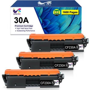 3x tóner negro CF230A compatible con HP CF230A LaserJet M203d M203dn M203dw - Imagen 1 de 5