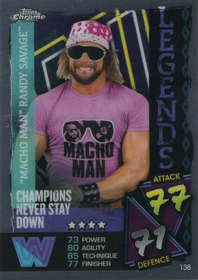 2021 Topps Chrome Slam Attax WWE Base You Pick Complete Your set NXT AEW - Image 1 of 1