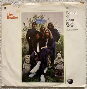 The Beatles The Ballad of John and Yoko Picture sleeve and record Apple 2531 - Imagen 1 de 6
