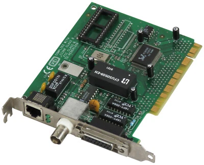 NETZWERKKARTEN SMC 143128-400 REV 01A RJ-45 AUI BNC PCI - Bild 1 von 2