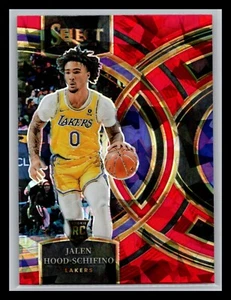 Baloncesto Select 2023-24 #123 Jalen Hood-Schifino RC Red Ice Premier LA Lakers - Imagen 1 de 2
