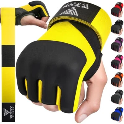 WYOX Gel Boxing Hand Wraps Inner Gloves for Men & Women, 80cm Quick Wrist Straps - Image 1 of 4