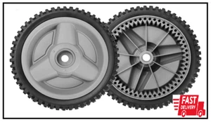 Front Drive Wheels for Husqvarna HU700F Mower - 2 Pack - Gray Tires - Picture 1 of 2