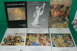 6 catalogues vente enchères tableaux modernes superbes et belles illustartions - Imagen 1 de 3