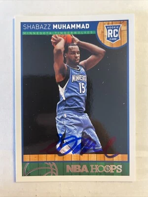 2013 Hoops Shabazz Muhammad Autographed Card Minnesota Timberwolves #274 CB1856 - Image 1 of 2
