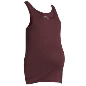 Time and Tru Womens Maternity Tank Top New with Tags Plum Small 4-6 Sleeveless - Picture 1 of 6