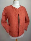 Super Dry Cotton Jacket Quilted Size S Uk 8-12 Rust Orange