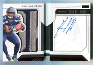 2018 Panini Playbook Red #224 Rashaad Penny Patch Autograph 5/10 A41 291 - Picture 1 of 2