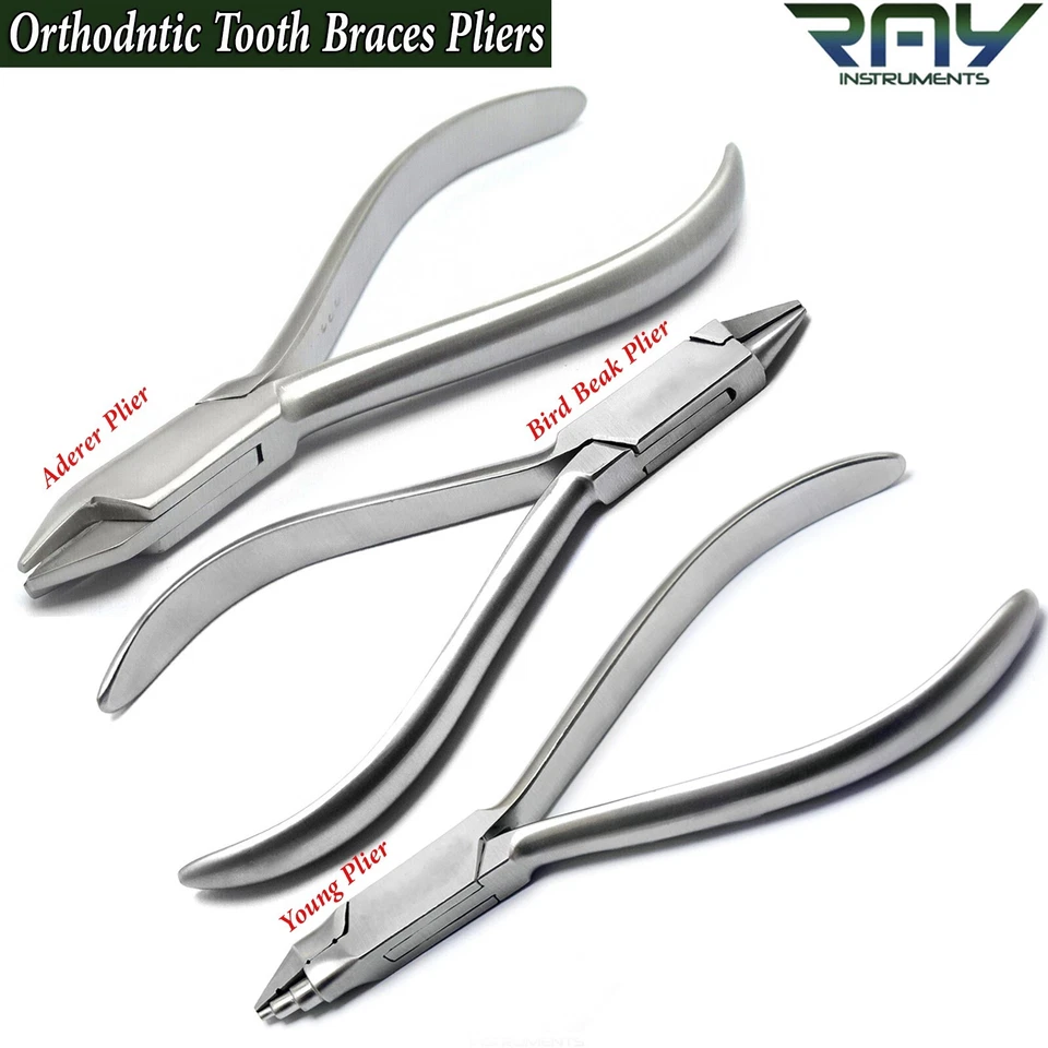 Плоскогубцы для изгиба ортодонтии проводов Aderer плоскогубцы с тремя зубцами птичий клюв лабораторные 3 шт. - Изображение 1 из 4