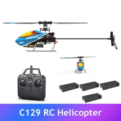 C129 2.4Ghz 6G Electronic Gyroscope Single Blade Helicopter Remote Flight Rc Toy - Image 1 of 4