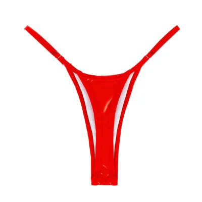 Women Shiny Low Rise Micro G-String Bikini Thong Panties Underwear Lingerie US - Image 1 of 4