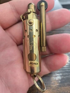 VINTAGE! Joe Camel Logo Trench Lighter Brass Finish Brand New - Picture 1 of 6